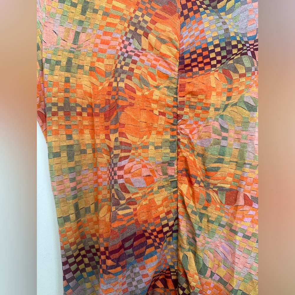 Paloma Wool Orange and Purple Midi Dress - Picture 4 of 5